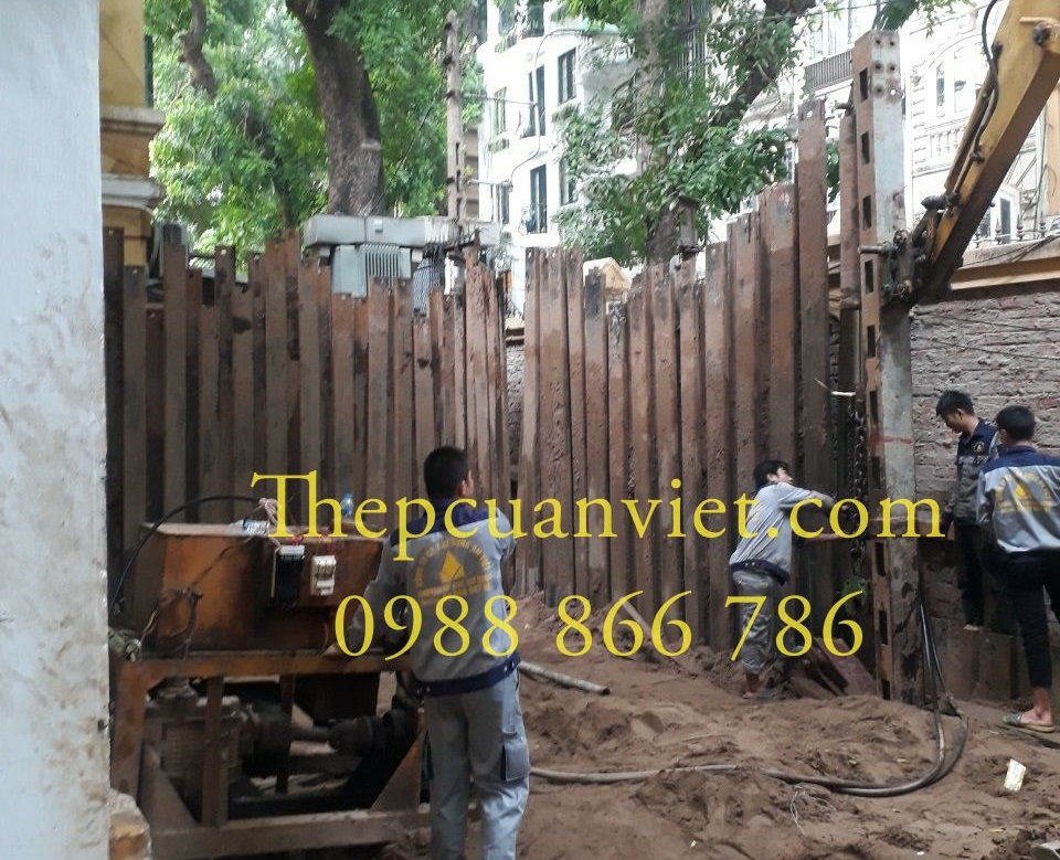 Thi công Ép Cừ Công trình 34C Trần phú